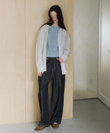 【GIUNON】wide stitch adjustable denim / ワイドステッチアジャスタブルデニム