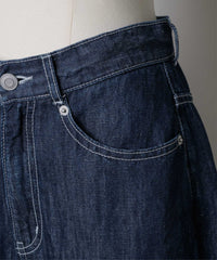 【GIUNON】wide stitch adjustable denim / ワイドステッチアジャスタブルデニム