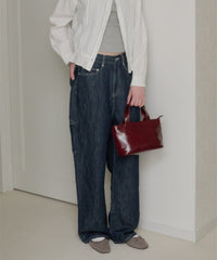 【GIUNON】wide stitch adjustable denim / ワイドステッチアジャスタブルデニム