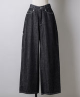 【GIUNON】wide stitch adjustable denim / ワイドステッチアジャスタブルデニム