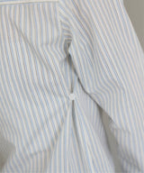 【GIUNON】round collar stripe shirt / ラウンドカラーストライプシャツ