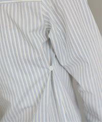 【GIUNON】round collar stripe shirt / ラウンドカラーストライプシャツ