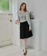 【GIUNON】round collar stripe shirt / ラウンドカラーストライプシャツ