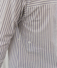 【GIUNON】round collar stripe shirt / ラウンドカラーストライプシャツ