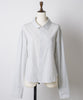 【GIUNON】round collar stripe shirt / ラウンドカラーストライプシャツ