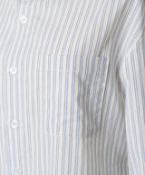 【GIUNON】round collar stripe shirt / ラウンドカラーストライプシャツ