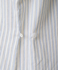 【GIUNON】round collar stripe shirt / ラウンドカラーストライプシャツ