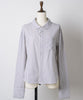 【GIUNON】round collar stripe shirt / ラウンドカラーストライプシャツ