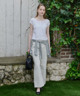 【GIUNON】scallop sheer cardigan / スカラップシアーカーディガン
