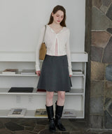 【GIUNON】scallop sheer cardigan / スカラップシアーカーディガン