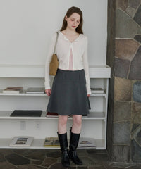【GIUNON】scallop sheer cardigan / スカラップシアーカーディガン