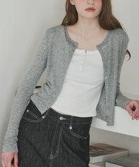 【GIUNON】scallop sheer cardigan / スカラップシアーカーディガン