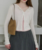 【GIUNON】scallop sheer cardigan / スカラップシアーカーディガン