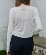 【GIUNON】scallop sheer cardigan / スカラップシアーカーディガン