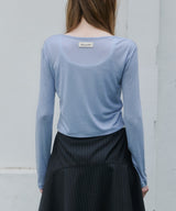 【GIUNON】scallop sheer cardigan / スカラップシアーカーディガン