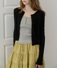 【GIUNON】scallop sheer cardigan / スカラップシアーカーディガン