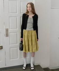 【GIUNON】scallop sheer cardigan / スカラップシアーカーディガン
