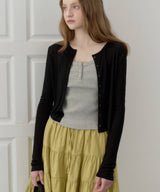 【GIUNON】scallop sheer cardigan / スカラップシアーカーディガン