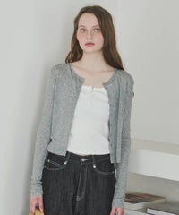 【GIUNON】scallop sheer cardigan / スカラップシアーカーディガン