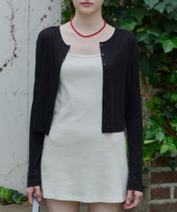 【GIUNON】scallop sheer cardigan / スカラップシアーカーディガン