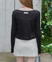 【GIUNON】scallop sheer cardigan / スカラップシアーカーディガン