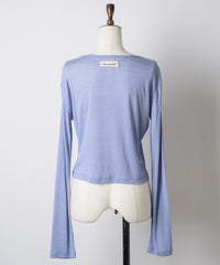 【GIUNON】scallop sheer cardigan / スカラップシアーカーディガン