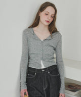 【GIUNON】scallop sheer cardigan / スカラップシアーカーディガン