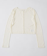 【GIUNON】scallop sheer cardigan / スカラップシアーカーディガン