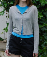 【GIUNON】scallop sheer cardigan / スカラップシアーカーディガン