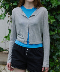 【GIUNON】scallop sheer cardigan / スカラップシアーカーディガン
