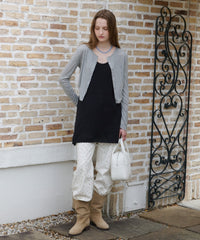 【GIUNON】scallop sheer cardigan / スカラップシアーカーディガン