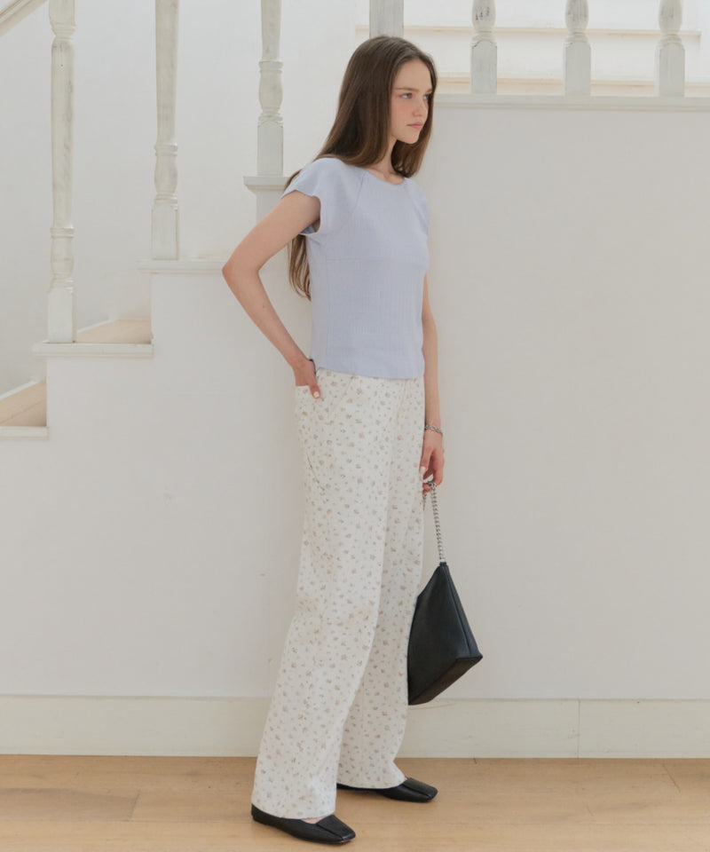 giunon サイドベルトフラワーパンツ GIUNON】side belt flower pants / サイドベルトフラワーパンツ – LA
