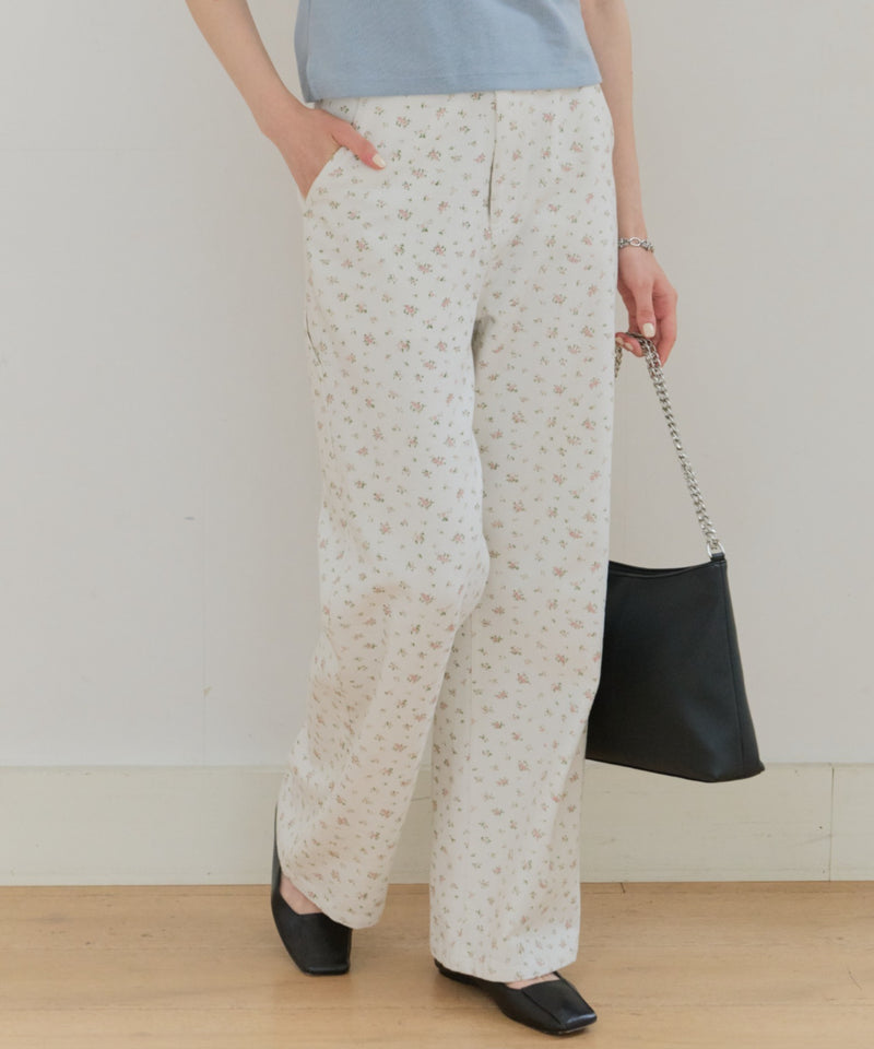 giunon サイドベルトフラワーパンツ GIUNON】side belt flower pants / サイドベルトフラワーパンツ – LA