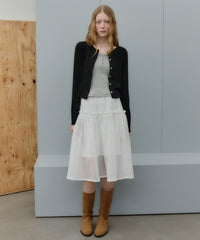 【GIUNON】2way frill sheer skirt / 2wayフリルシアースカート