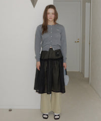 【GIUNON】2way frill sheer skirt / 2wayフリルシアースカート