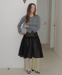【GIUNON】2way frill sheer skirt / 2wayフリルシアースカート