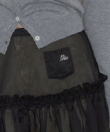 【GIUNON】2way frill sheer skirt / 2wayフリルシアースカート
