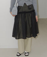 【GIUNON】2way frill sheer skirt / 2wayフリルシアースカート