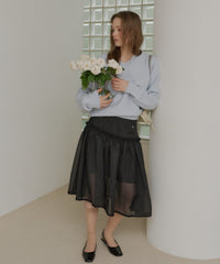 【GIUNON】2way frill sheer skirt / 2wayフリルシアースカート
