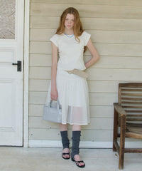 【GIUNON】2way frill sheer skirt / 2wayフリルシアースカート