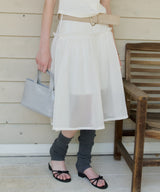 【GIUNON】2way frill sheer skirt / 2wayフリルシアースカート