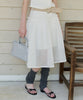 【GIUNON】2way frill sheer skirt / 2wayフリルシアースカート