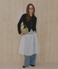 【GIUNON】2way frill sheer skirt / 2wayフリルシアースカート