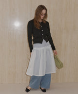 【GIUNON】2way frill sheer skirt / 2wayフリルシアースカート
