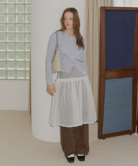 【GIUNON】2way frill sheer skirt / 2wayフリルシアースカート