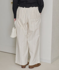 【GIUNON】piping pocket stripe pants / パイピングポケットストライプパンツ