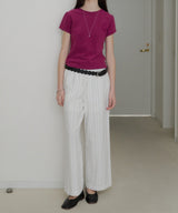 【GIUNON】piping pocket stripe pants / パイピングポケットストライプパンツ