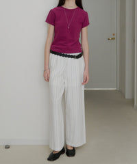 【GIUNON】piping pocket stripe pants / パイピングポケットストライプパンツ