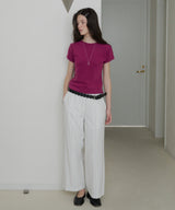 【GIUNON】piping pocket stripe pants / パイピングポケットストライプパンツ