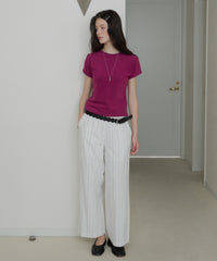 【GIUNON】piping pocket stripe pants / パイピングポケットストライプパンツ